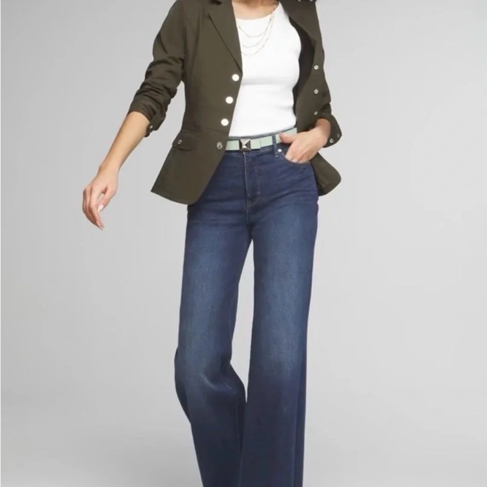 White House Black Market Dark Green Blazer - Picture 8 of 10